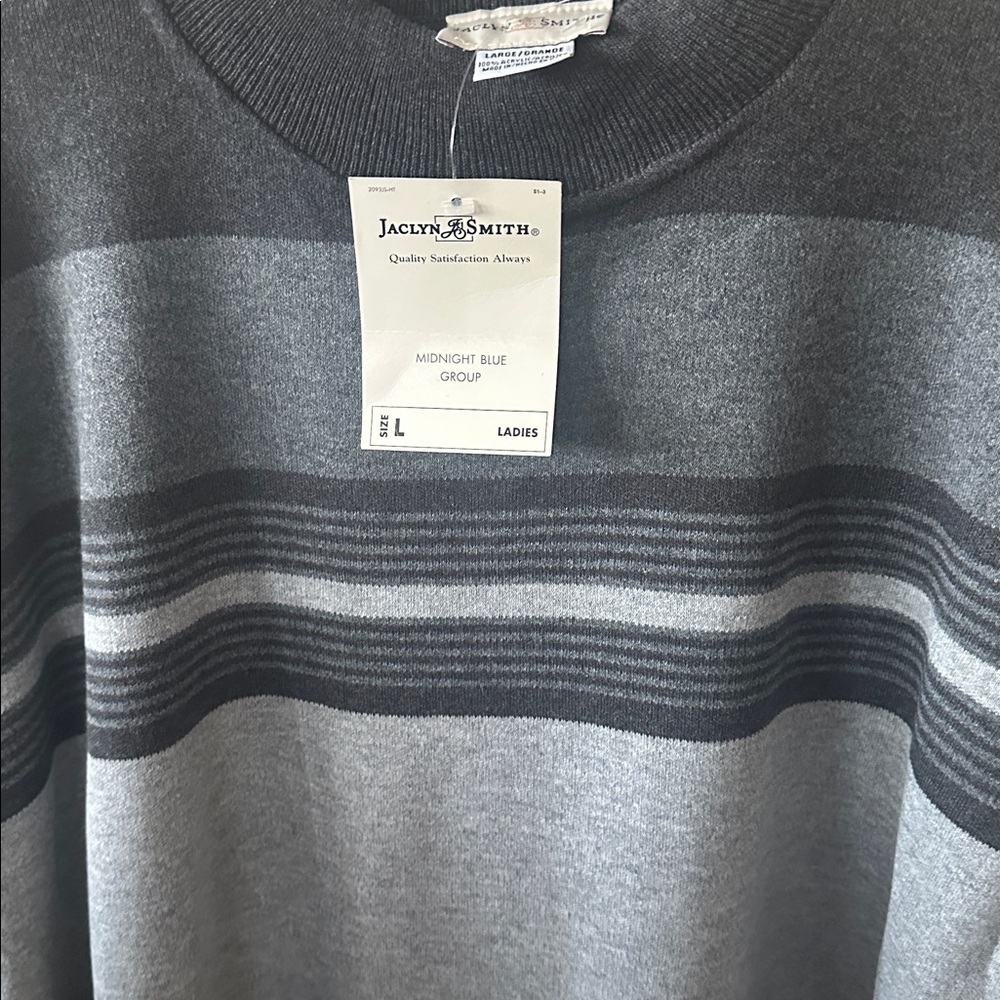 Jacklyn Smith Sweater Size Large Midnight Blue